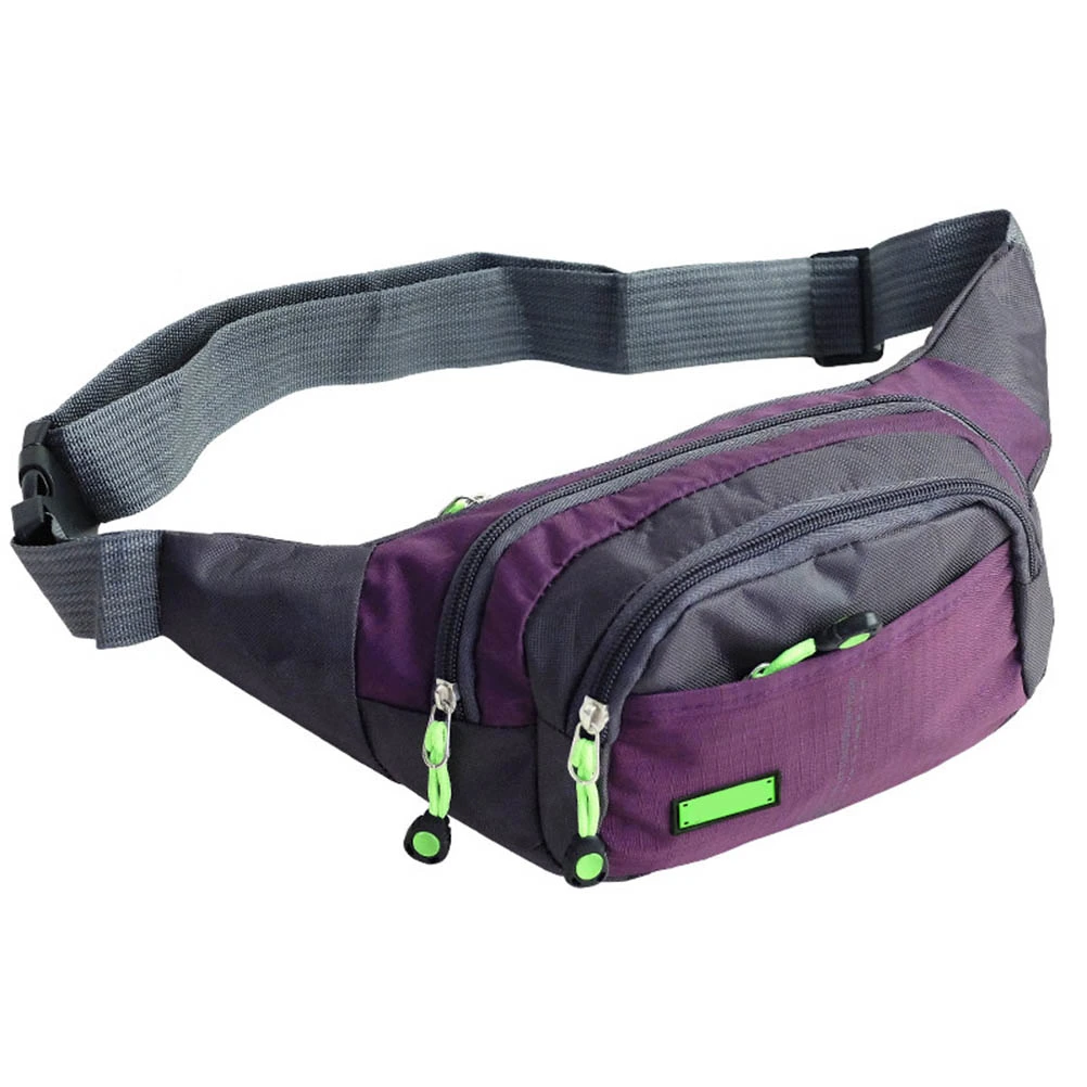 BuyWeek Waterproof Sport Waist Pack Bags Lightweight Fanny Pack Zipper Pockets Phone Wallet Shoulder Bag for Men Women Hiking Running