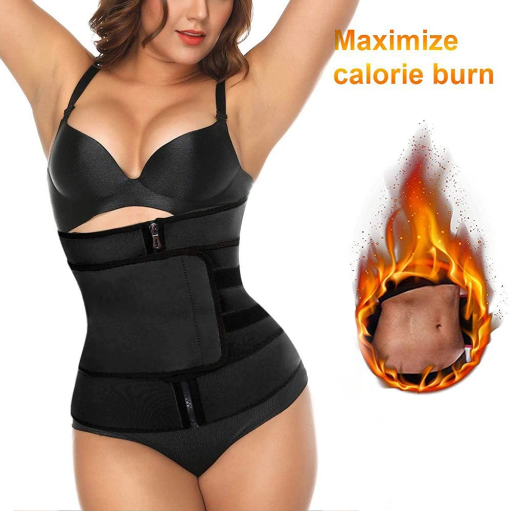 Women Waist Trainer Cincher Belt Adjustable Tummy Control Sweat Girdle Workout Slim Belly Band for Weight Loss