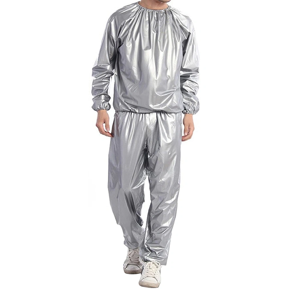 Fitness Sweat Sauna Suit Weight Loss Full Body Sweat Sauna Suit Exercise Gym Anti Rip PVC for Men Women