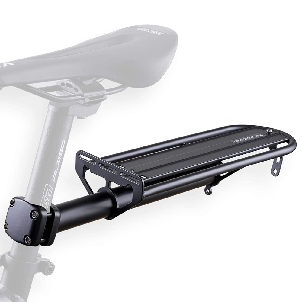 Seatpost Mount Rear Back Cargo Pannier Rack Bike Rear Rack for Mountain Fat Bike Luggage Carrier