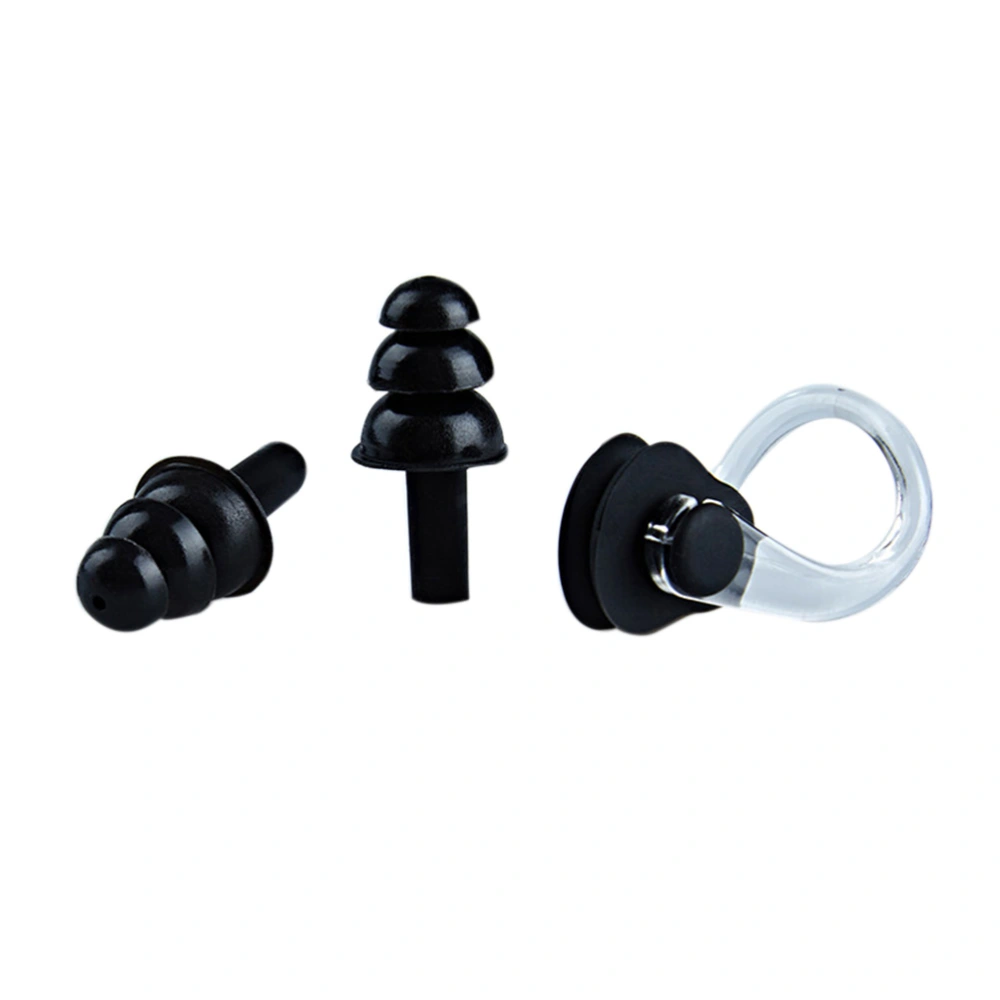 Waterproof Silicone Swimming Earplugs Nose Clip Plugs Ear and Nose Protector Swimming Sets