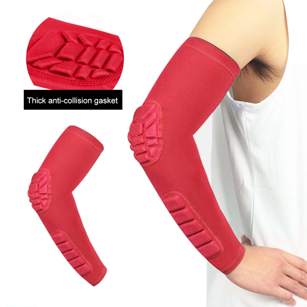 BuyWeek Elbow Sleeve Padded Compressed Arm Forearm Guard Sports Shooter Sleeves Protective Pads Support for Football Basketball Volleyball