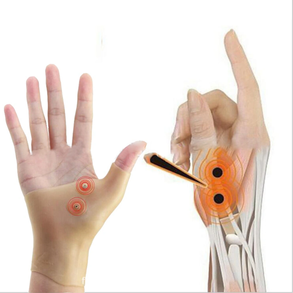 Magnetic Wrist Hand Thumb Support Gloves Gel Arthritis Pressure Corrector Massage Gloves