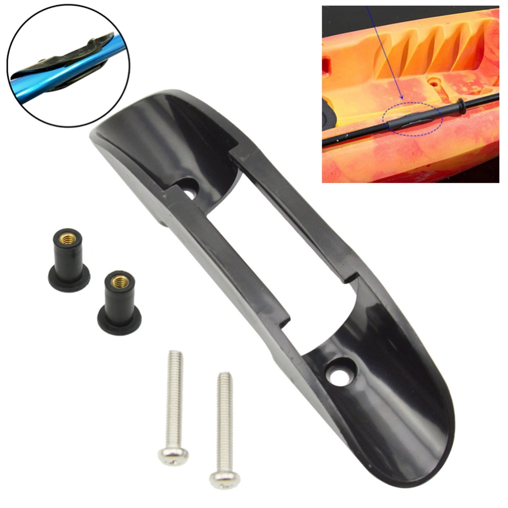 BuyWeek Universal Kayak Canoe Deck Mounted Paddle Clip with Screws Easy Installation Kayak Accessory