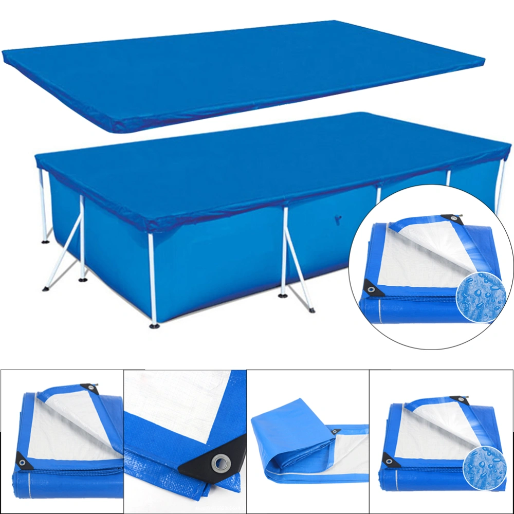 Swimming Pool Cover for Swimming Pools Waterproof Rainproof Dust Cover With Wear Resistant Rope