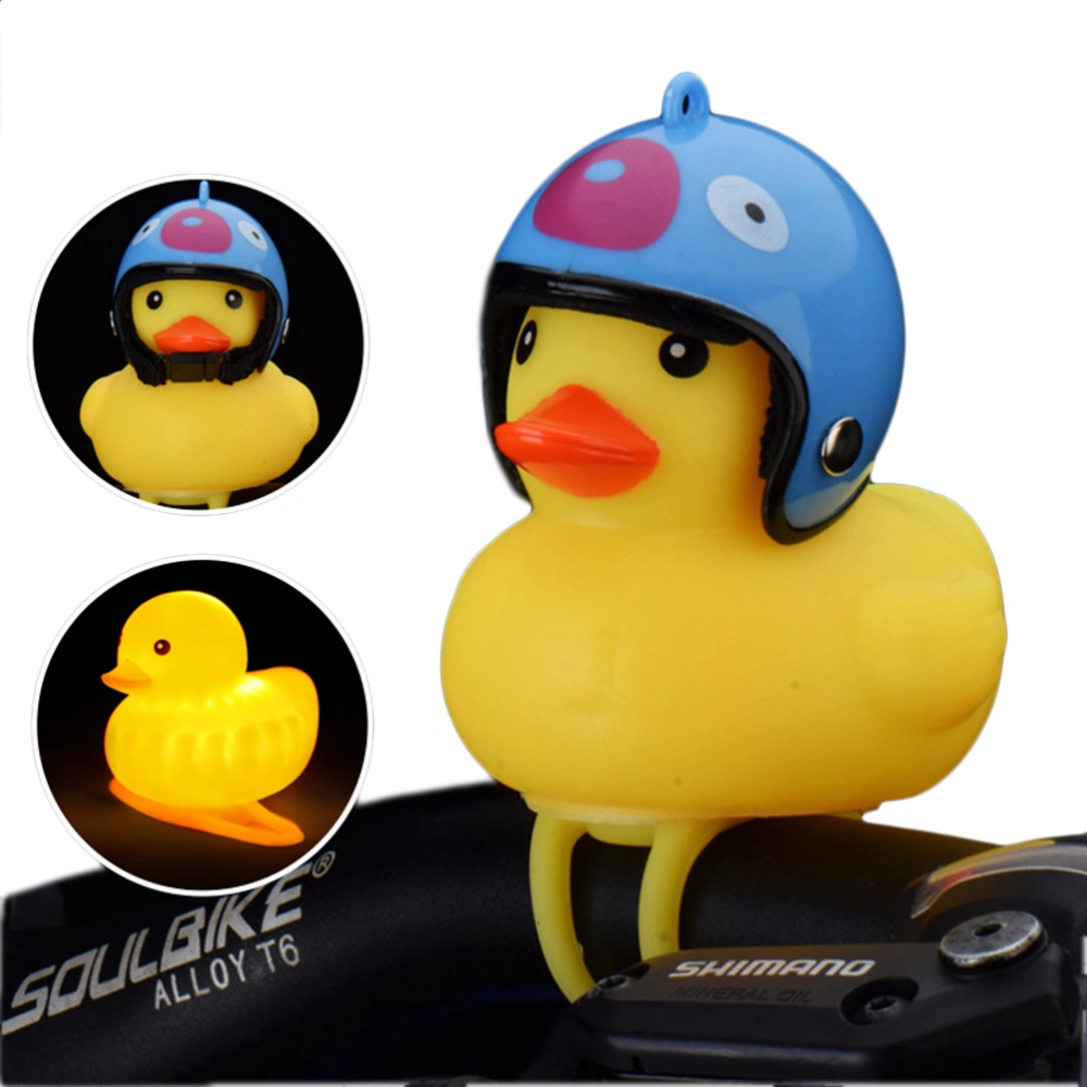 BuyWeek Duck Bells Lovely Helmet Duck Handlebar Bell Light Horn Lamp Safety Warning Lights