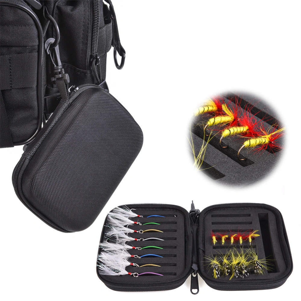 Double Side Waterproof EVA Foam Fishing Tackle Bag Case Fly Fishing Bait Hook Lure Storage Case Pouch Organizer