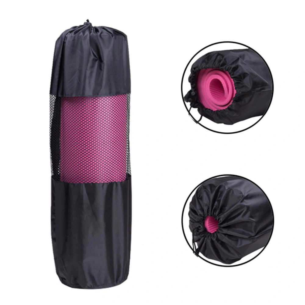 Yoga Mat Bag Fitness Adjustable Strap Exercise Carrier Mesh Storage Bage