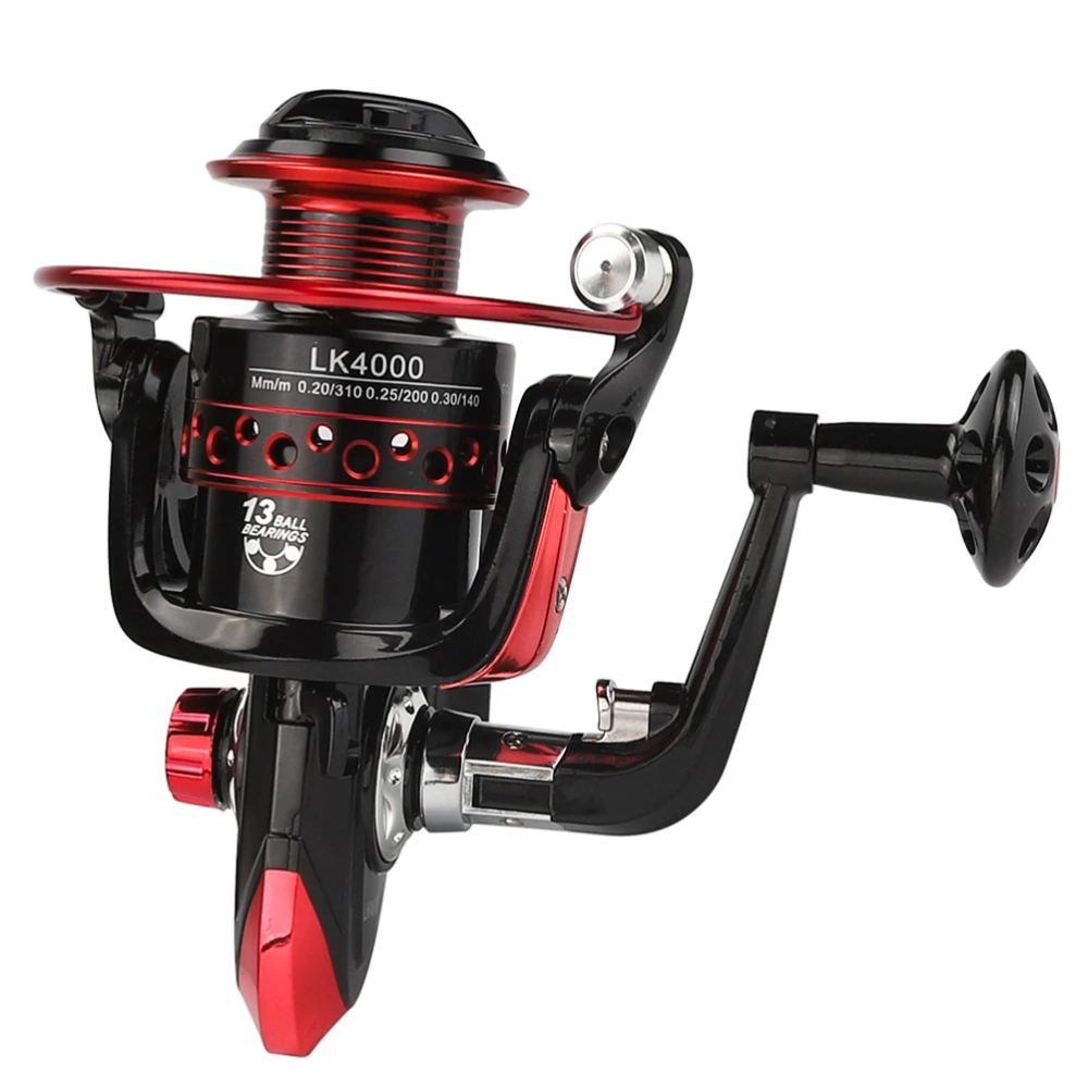 Metal Coil13BB LK2000-7000 Series Spinning Reel 5.2:1 4.7:1 Boat Rock Spinning Fishing Reels