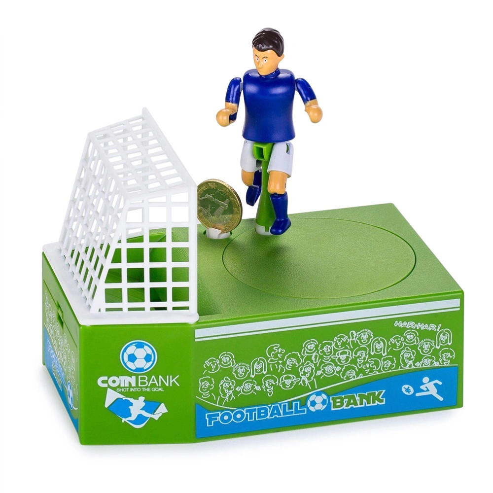 Kids Football Player Game Toy Shooting Bank Soccer Shooting Coin Bank Football Bank Mechanical Money Saving Coin Box Piggy Bank Kids Gift