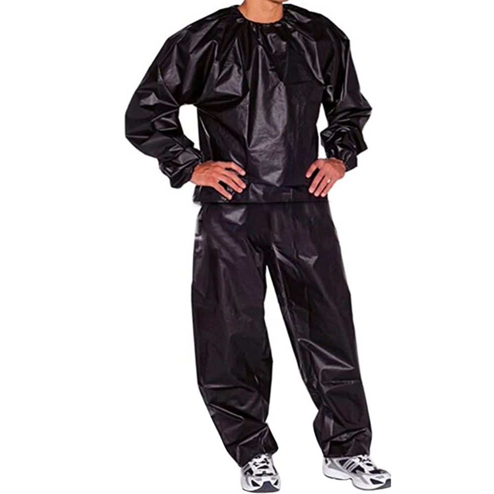 Fitness Sweat Sauna Suit Weight Loss Full Body Sweat Sauna Suit Exercise Gym Anti Rip PVC for Men Women