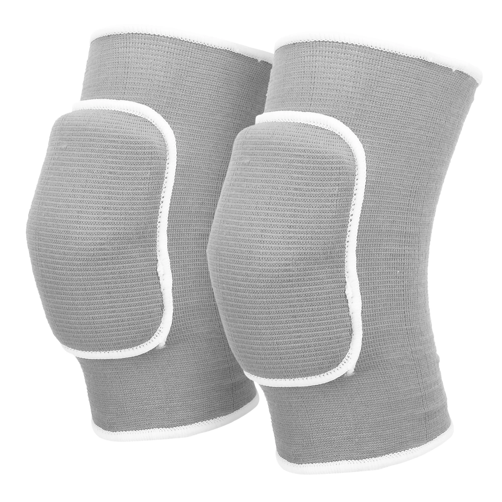 2pcs Protective Knee Pads Thicken Sponge Brace Knee Guards for Dance Yoga GymnasticsGray