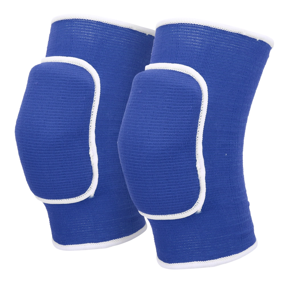 1 Pair Protective Knee Pads Thicken Sponge Brace Knee Guards for Dance Yoga Multi SportsBlue