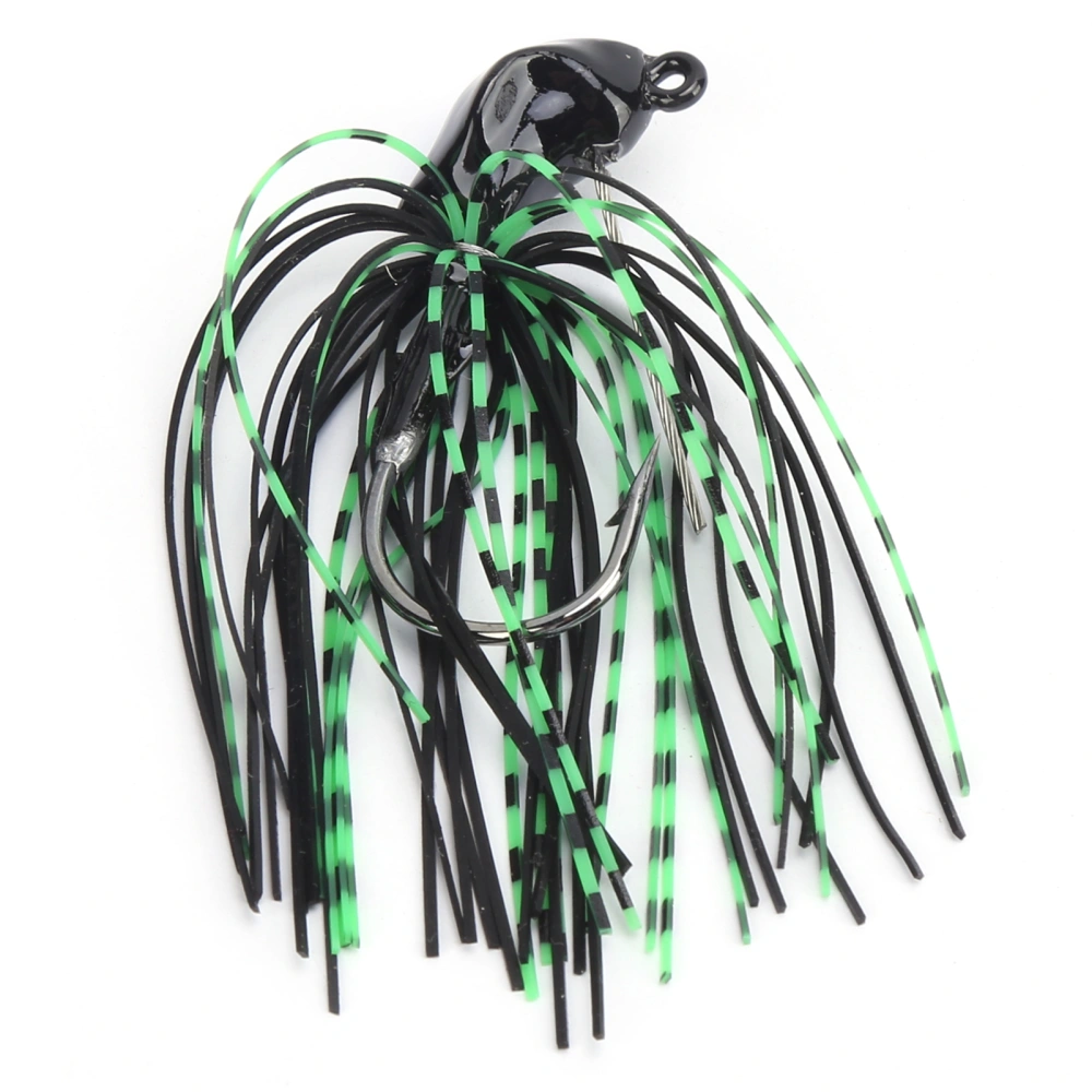 Willow Leaf Spinnerbait Anti Hanging Bottom Fishing Lure Spinner Bait for Fresh Sea BassBlack