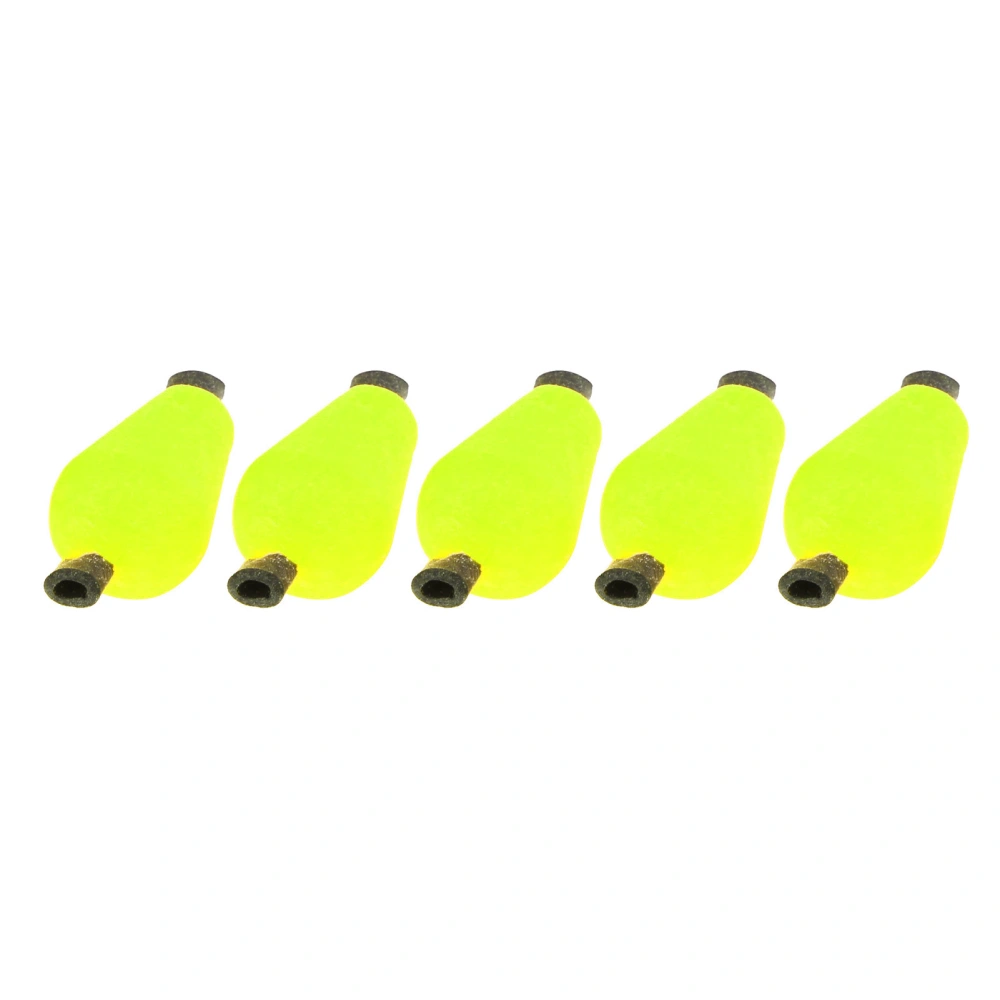 5 Pcs/Set Float Foam Tear Drop Strike Indicator Fishing Fly Accessories Tackle FishingFluorescent Yellow