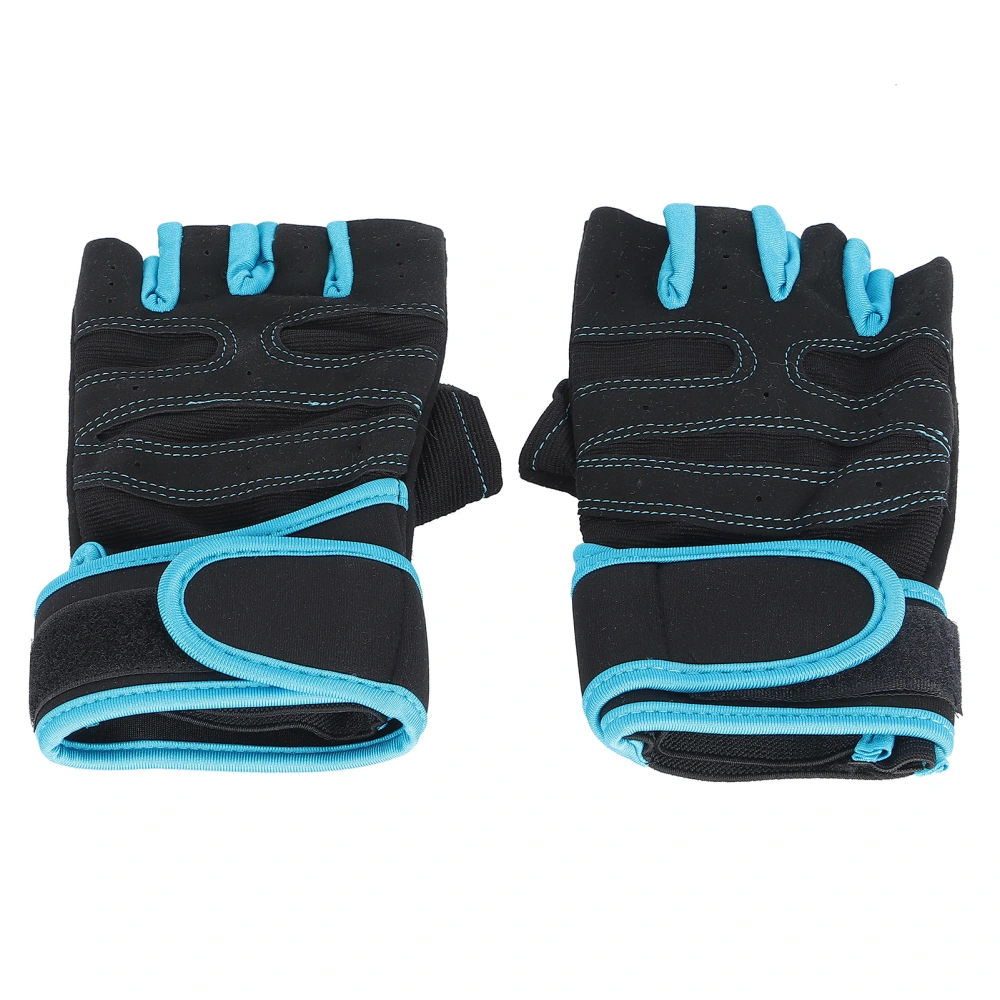 Half Finger Fitness Protective Gloves AntiSlip Wrist Support Weight Lifting Gloves(M )