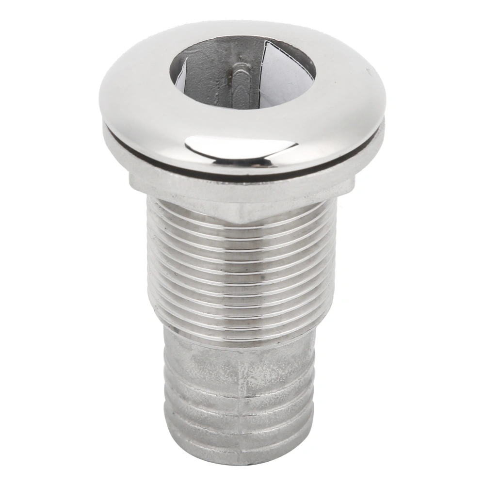 Marine Boat Thru Hull Fitting Connector Stainless Steel Hose Tail Barb Marine Hardware11/2inch