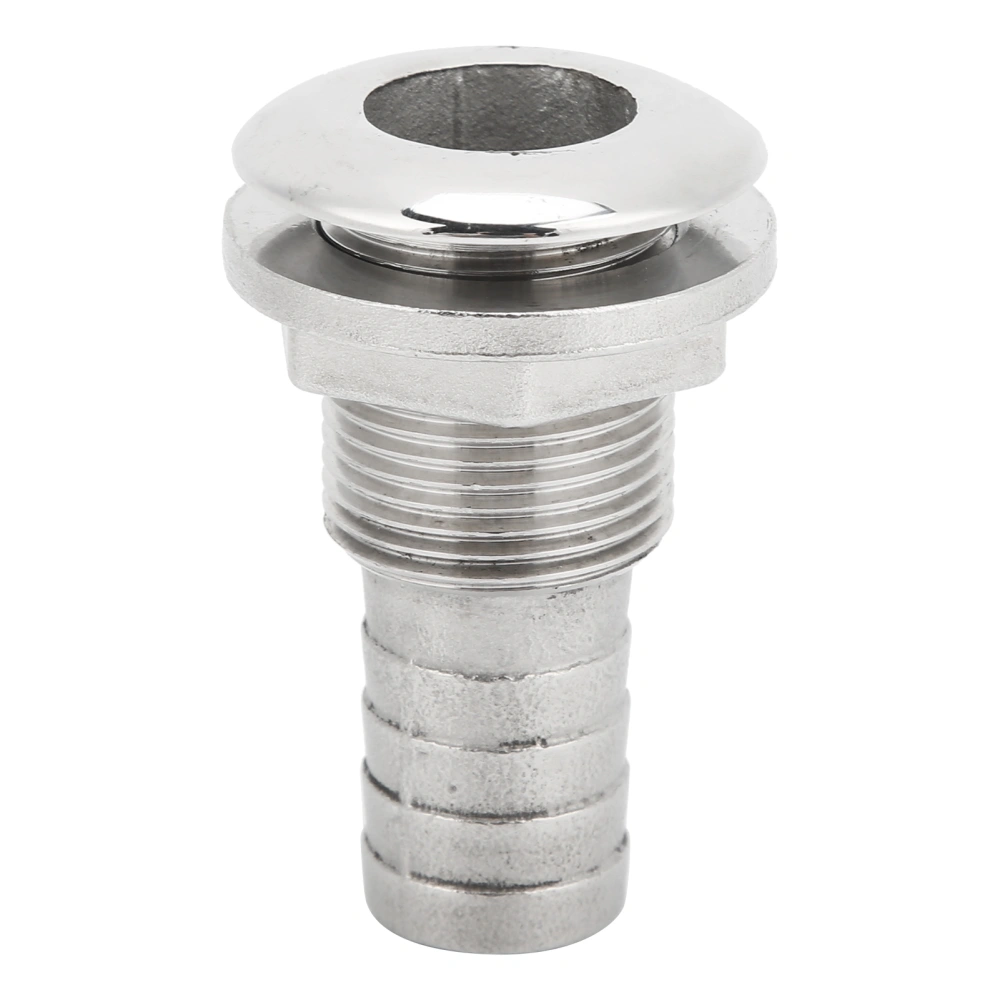 Marine Boat Thru Hull Fitting Connector Stainless Steel Hose Tail Barb Marine Hardware3/4inch