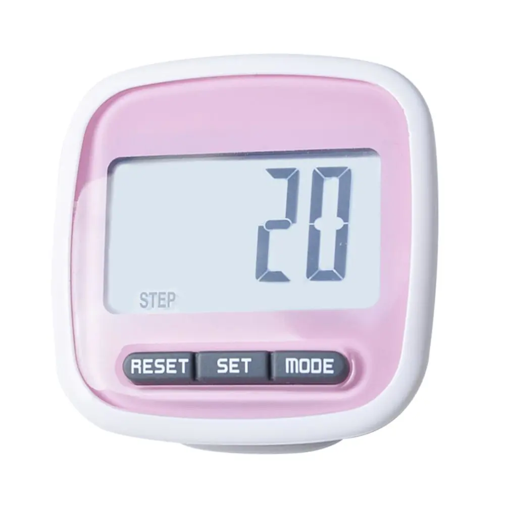 Simple Pedometer LCD Dispaly 3D Walking Step Counter Pedometer Running Walking Passometer Counter with Clip