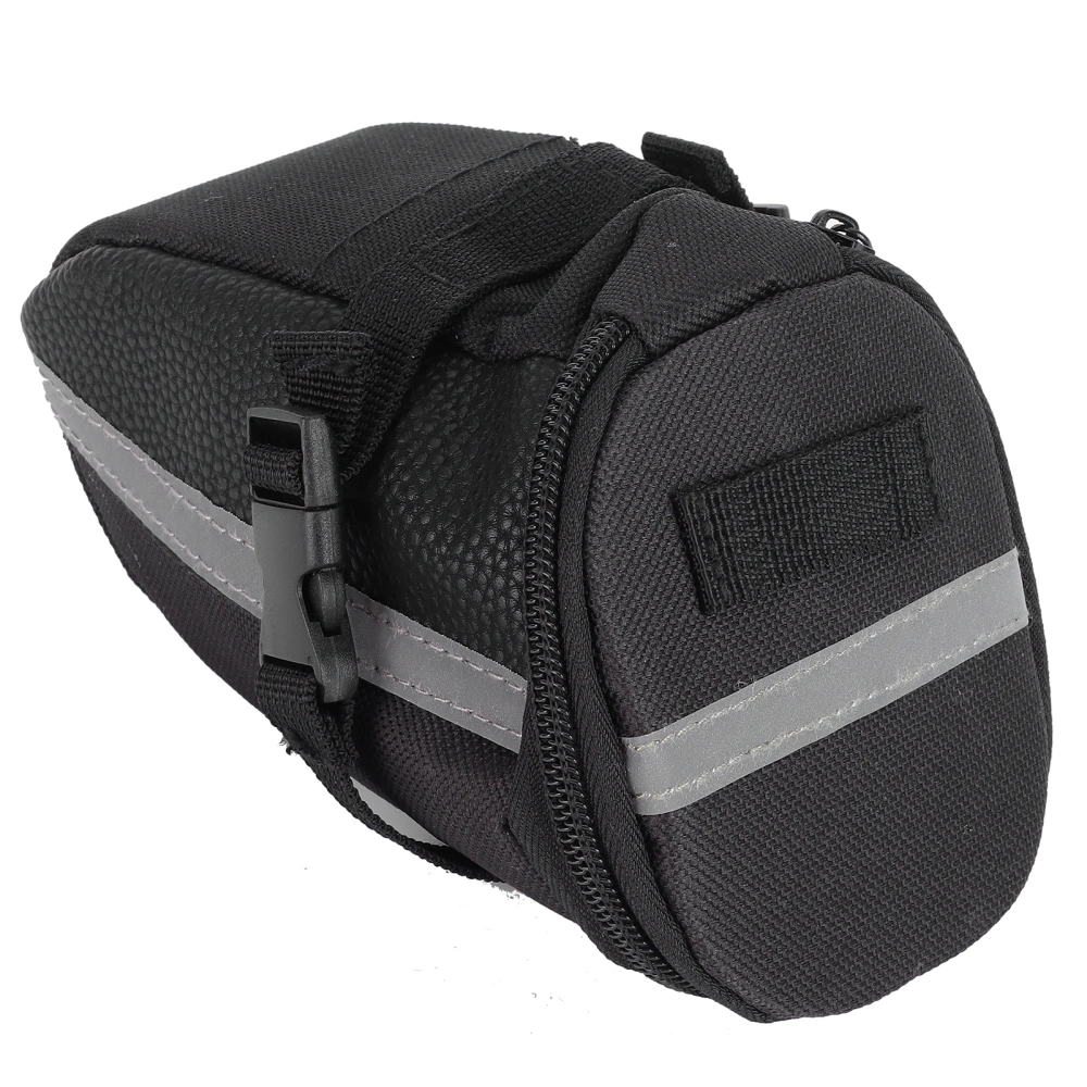 Bicycle Saddle Bag Polyester Bike Seat Bags Under Seat with Reflective Strip for Cycling