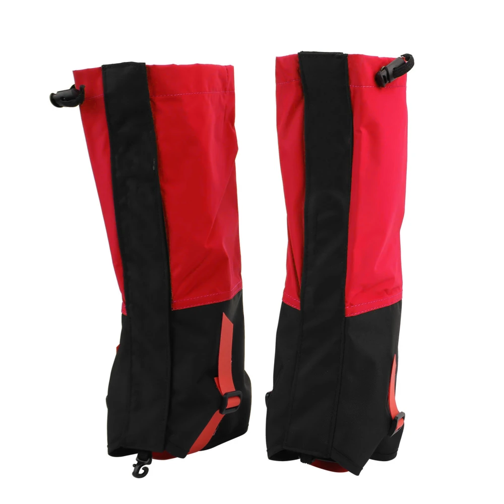 Children Desert SandProof Shoe Cover Legging Gaiters Boots Cover for Hiking Riding(Red )