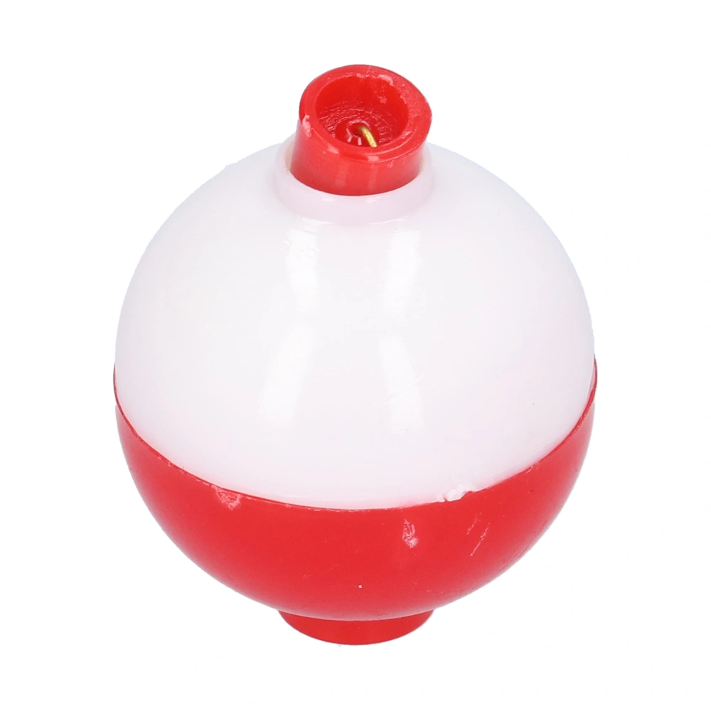 Fishing Ball Shaped Floats ABS Round Buoy Bobbers Fishing Bait Accessories Red White45mm/1.8in