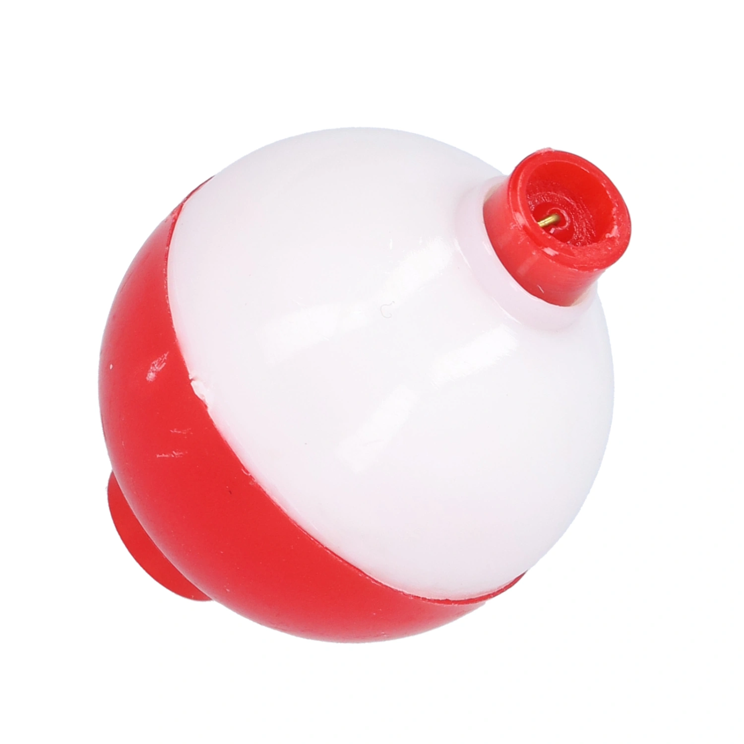 Fishing Ball Shaped Floats ABS Round Buoy Bobbers Fishing Bait Accessories Red White45mm/1.8in
