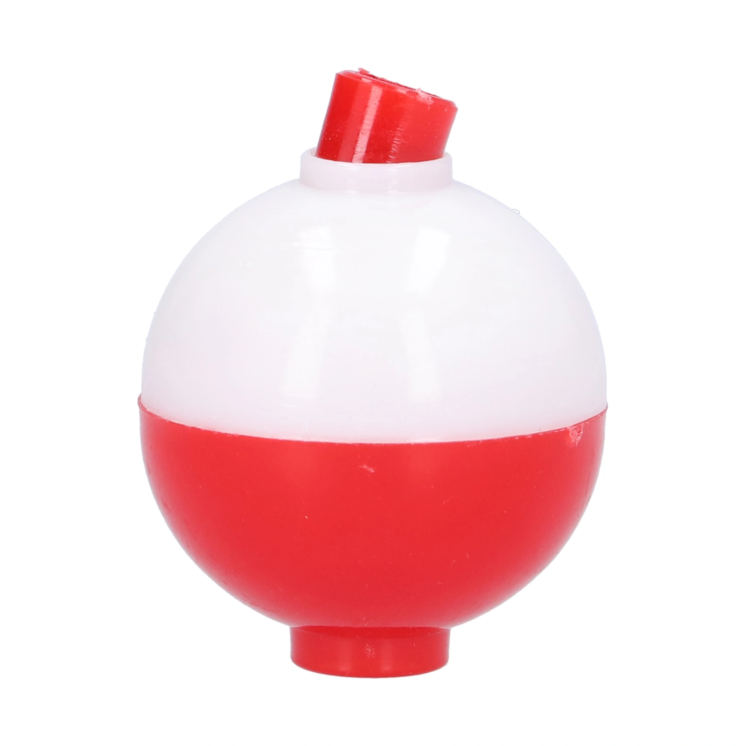 Fishing Ball Shaped Floats ABS Round Buoy Bobbers Fishing Bait Accessories Red White45mm/1.8in
