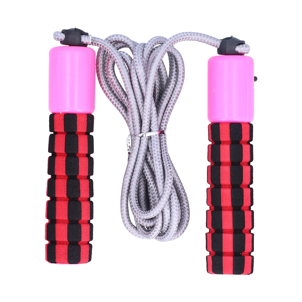 Unisex Jump Ropes with Electronic Counter Adjustable Counting Skipping Rope for ExerciseRed