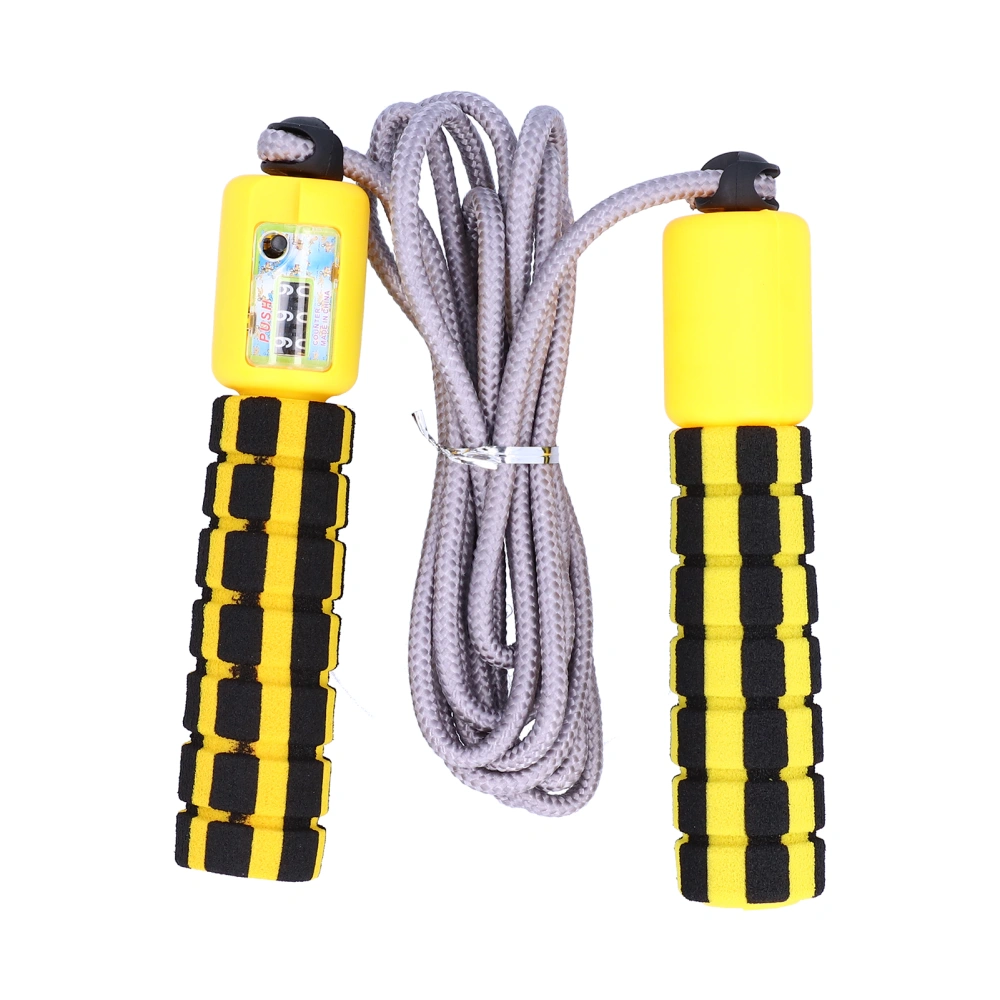 Unisex Jump Ropes with Electronic Counter Adjustable Counting Skipping Rope for ExerciseYellow