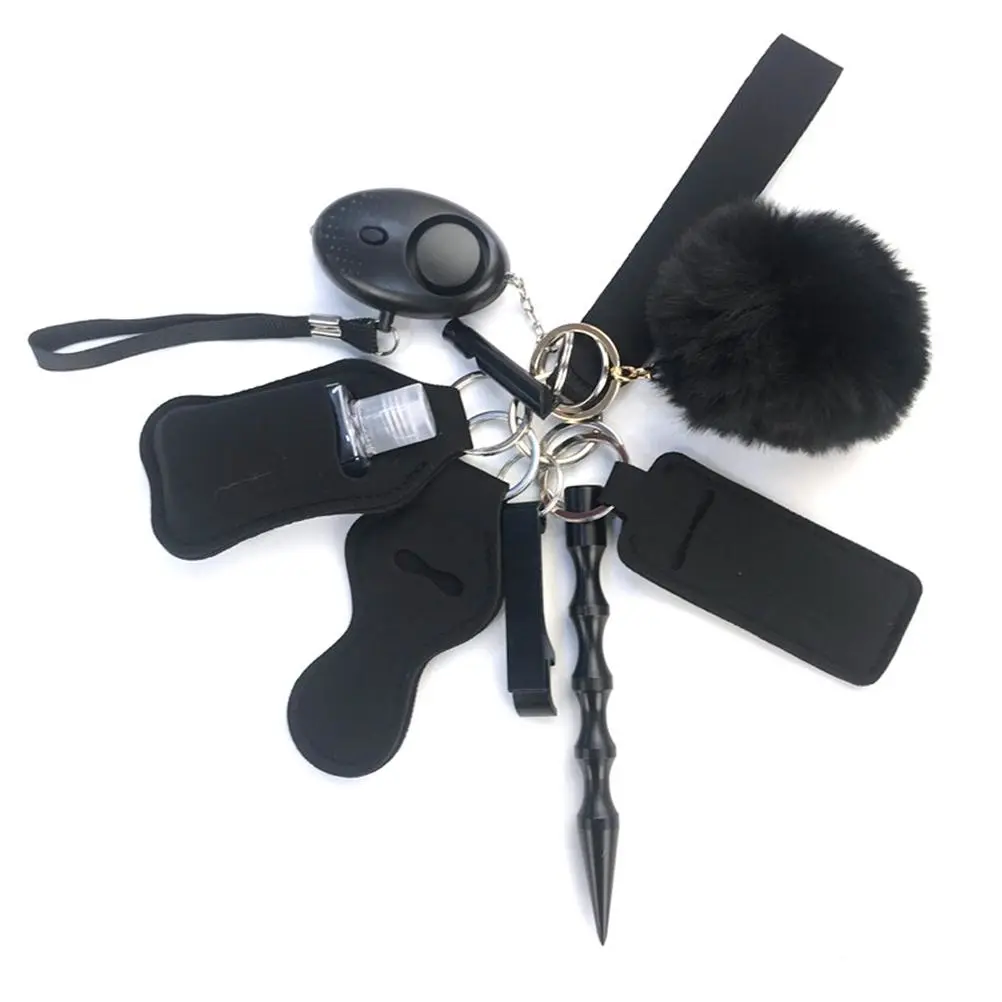 10 Pcs Alarm Keychain Safety Keychain for Women