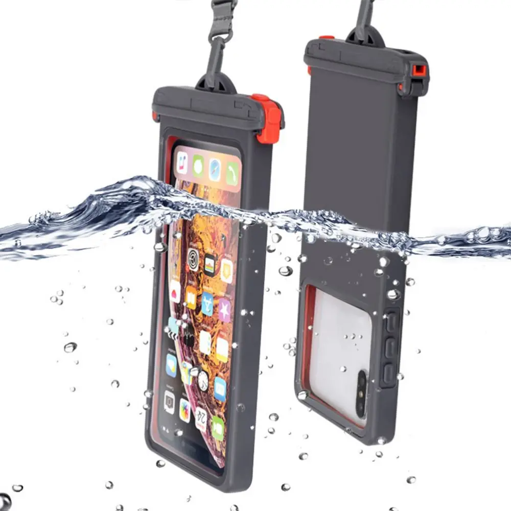 Clear Waterproof Case Dry Bag Underwater Phone Case with Lanyard Beach Pouch Compatible for IPhone 11/11 Pro Max / Xs Max / XR / X / 8 / 8P for Galaxy S20