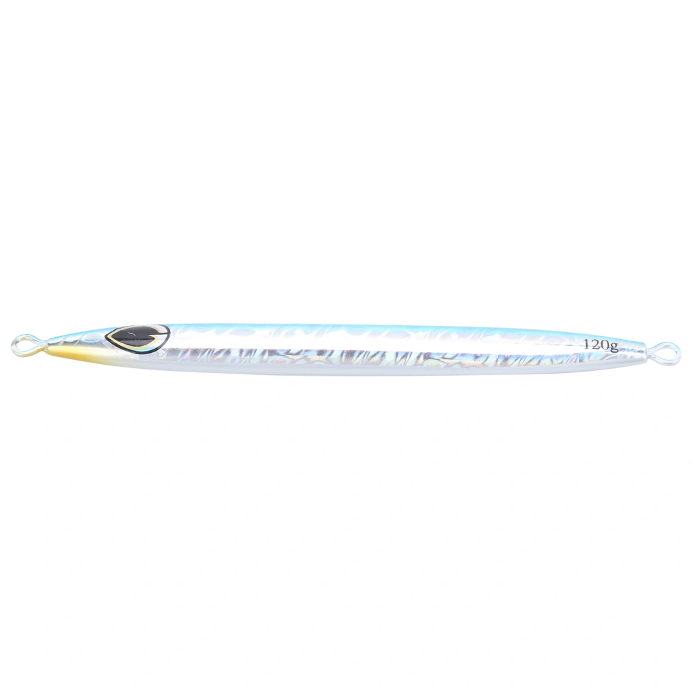 Fast Sinking Iron Plate Fishing Lures Hard Bait 3D Eyes Bass Crankbait Tackle WobblerBlue