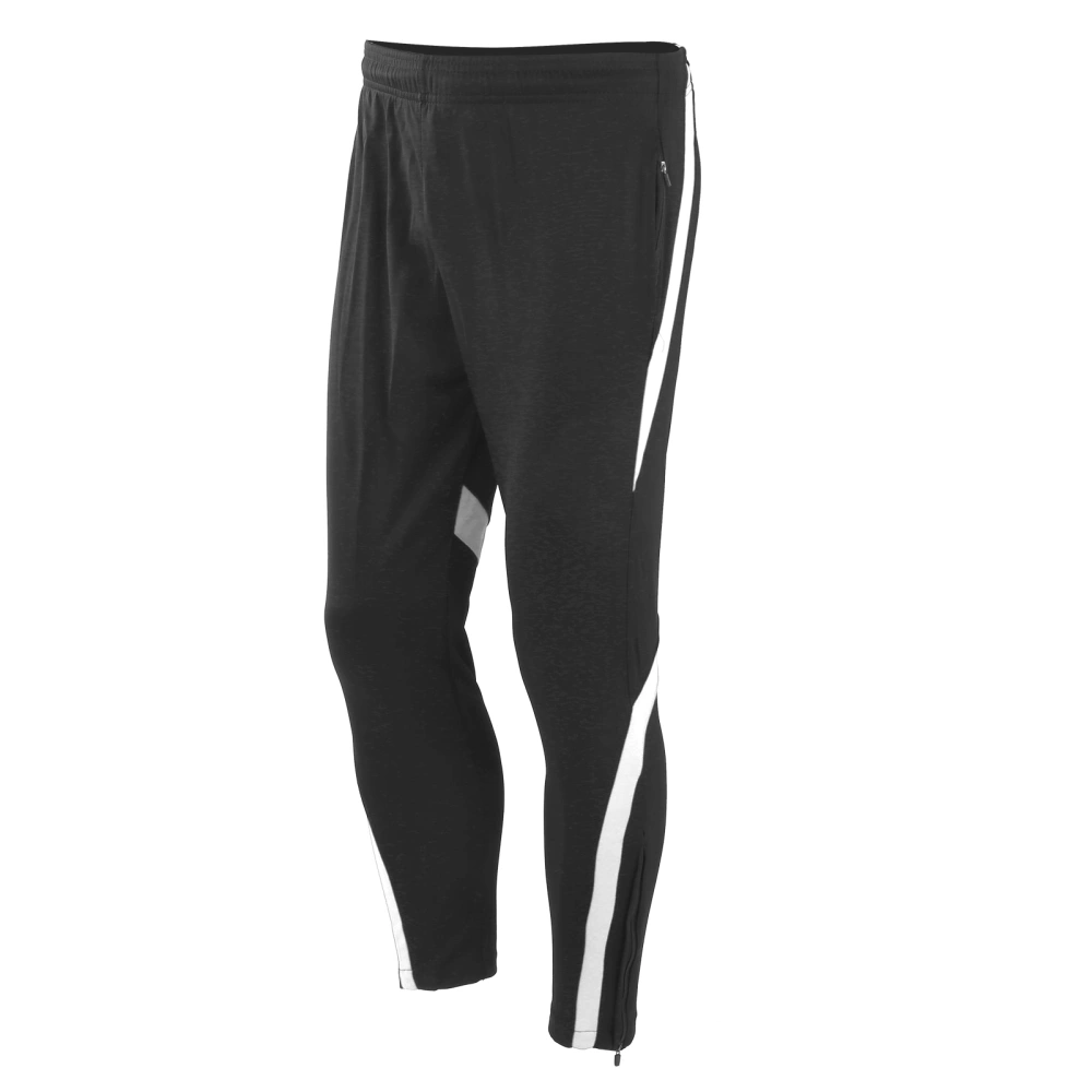 Men Summer Sports Running Trousers Pants Fitness Training Casual Sweatpants Black WhiteL