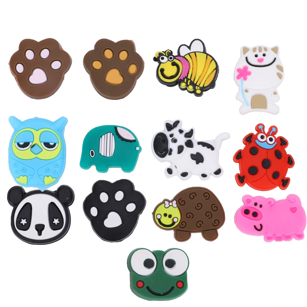 13Pcs Tennis Racket Cute Animal Shape Vibration Dampeners Tennis Silicone Shock Absorbers