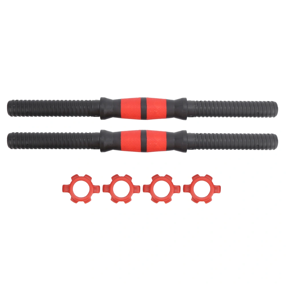 40cm Dumbbell Bars Weight Lifting Dumbbell Handles with 4Pcs Nuts Fitness Equipment