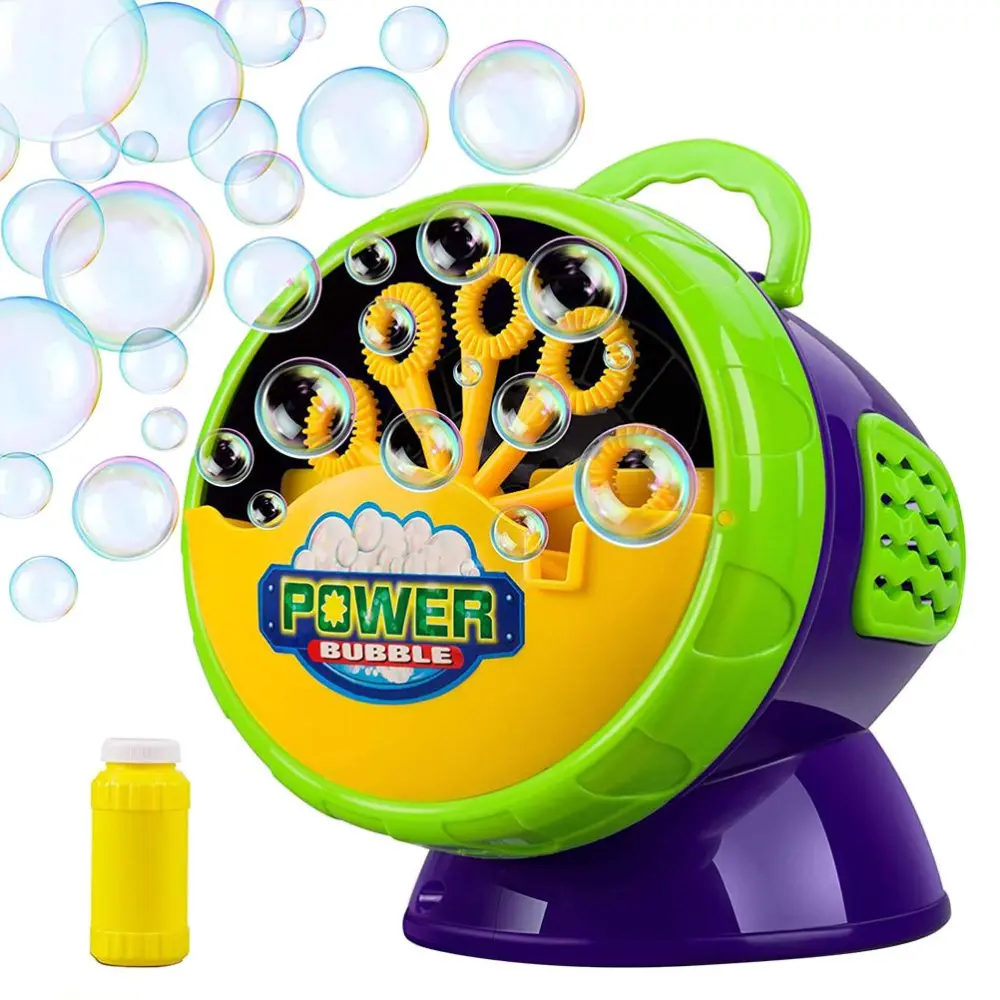 BuyWeek Bubble Machine for KIDS Soap Bubbles Machines with Bubble Liquid for Parties Weddings Outdoor Indoor Game