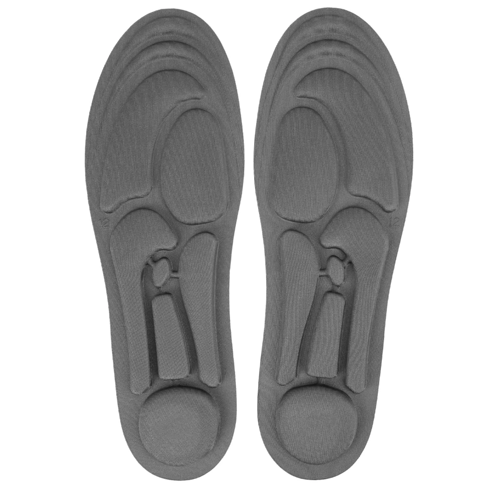 JFT Sports Insole Therapy Breathable Inserts Cuttable Shoe Pads Gray for Men WomenM