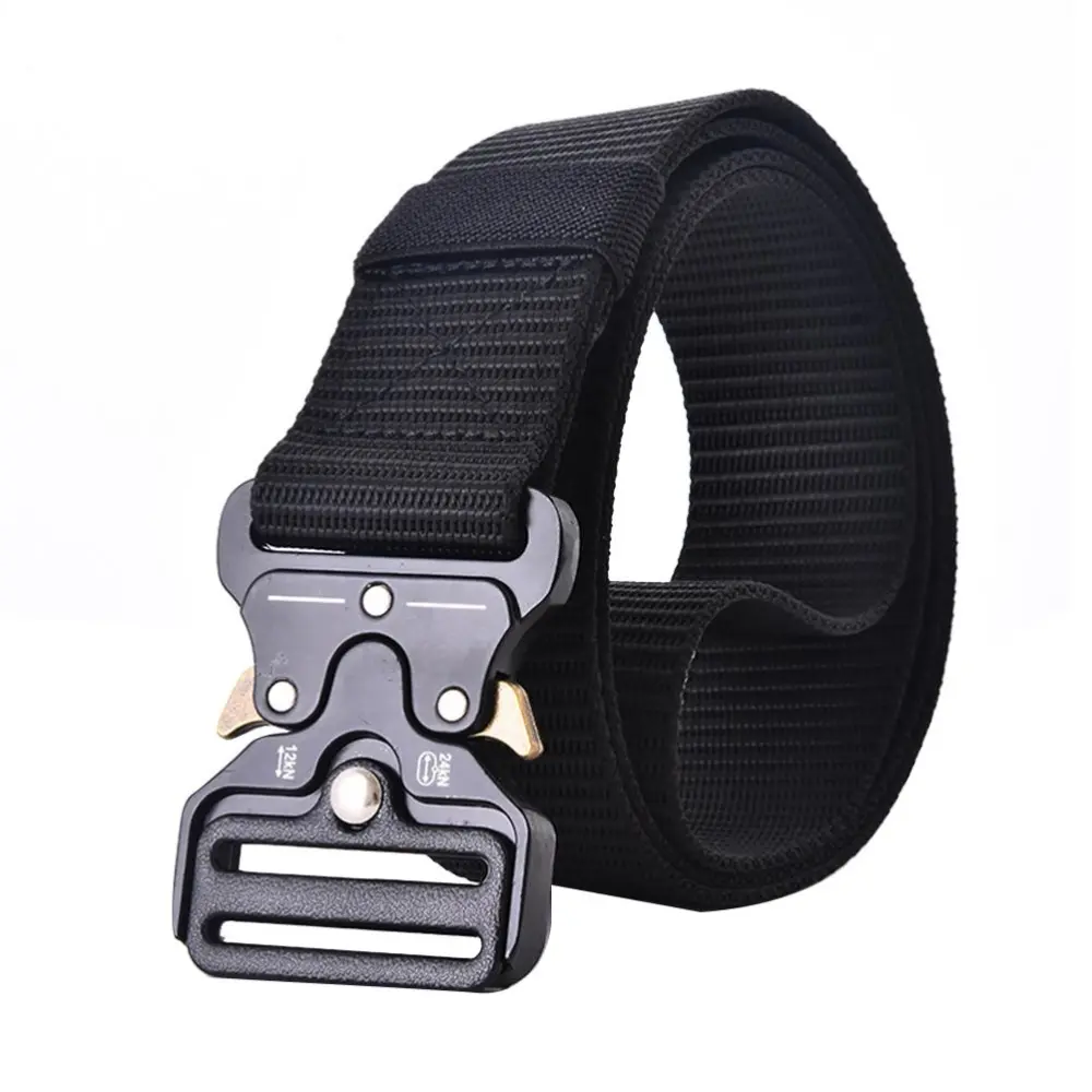 BuyWeek Outdoor Sports Belt Multi Functional Nylon Belt with Quick Release Metal Buckle