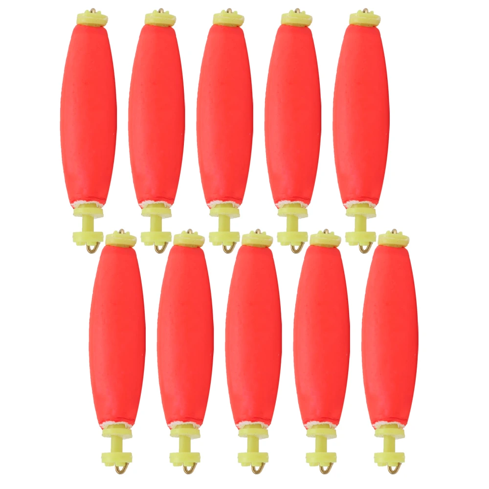 10pcs EVA Fishing Foam Spring Float Bobber MultiPurpose Fish Feed Baits Oval Type