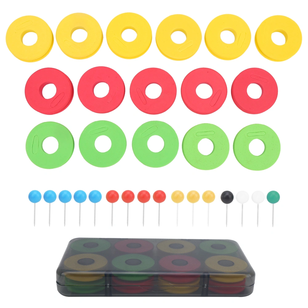 16pcs Fishing Line Storage Foam Spools Winding Board Tool Bobbin Tackle Mix Color