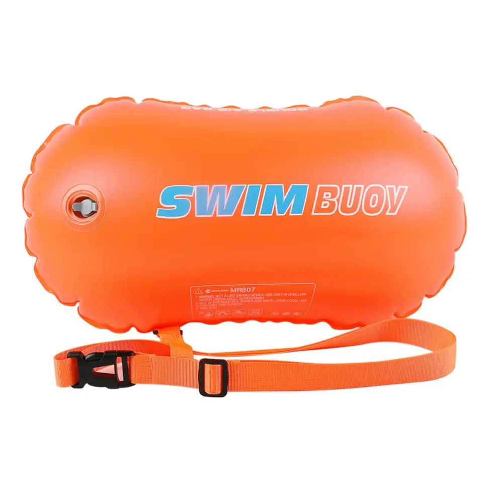 PVC Swimming Buoy Safety Buoy Double Towing Buoy Swimming Inflatable Buoy Bag Water Sports Safety Bag