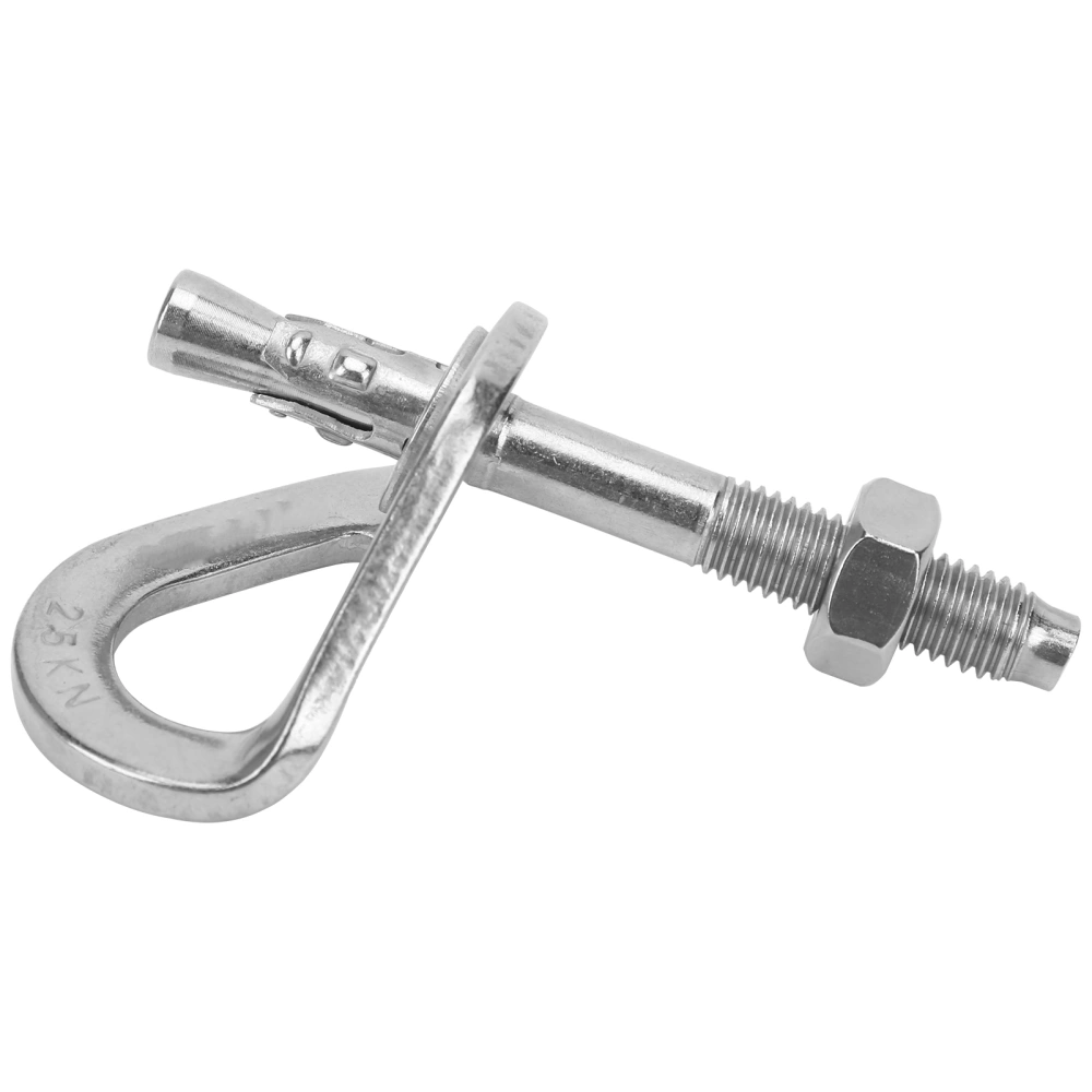 M10 Rock Climbing Anchor Hanger 304 Stainless Steel 25KN Bearing Wear Resistant for Mountaineering Outdoor Sports