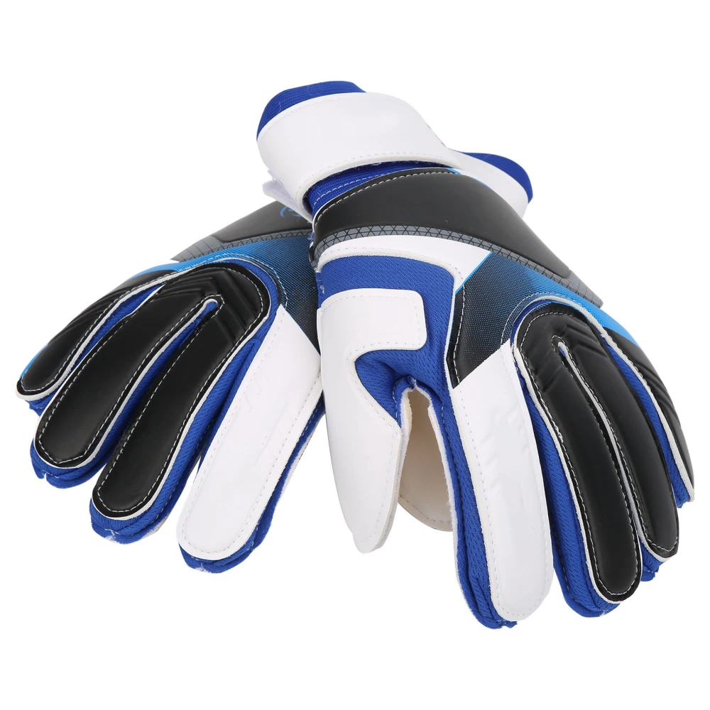 Soccer Goalkeeper AntiSlip Glvoes Football Training Wrist Protective Glvoes Blue