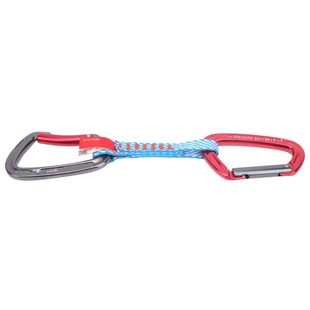 CAMNAL Outdoor Climbing Quickdraw Set Straight Gate and Bent Gate Carabiner 27CM