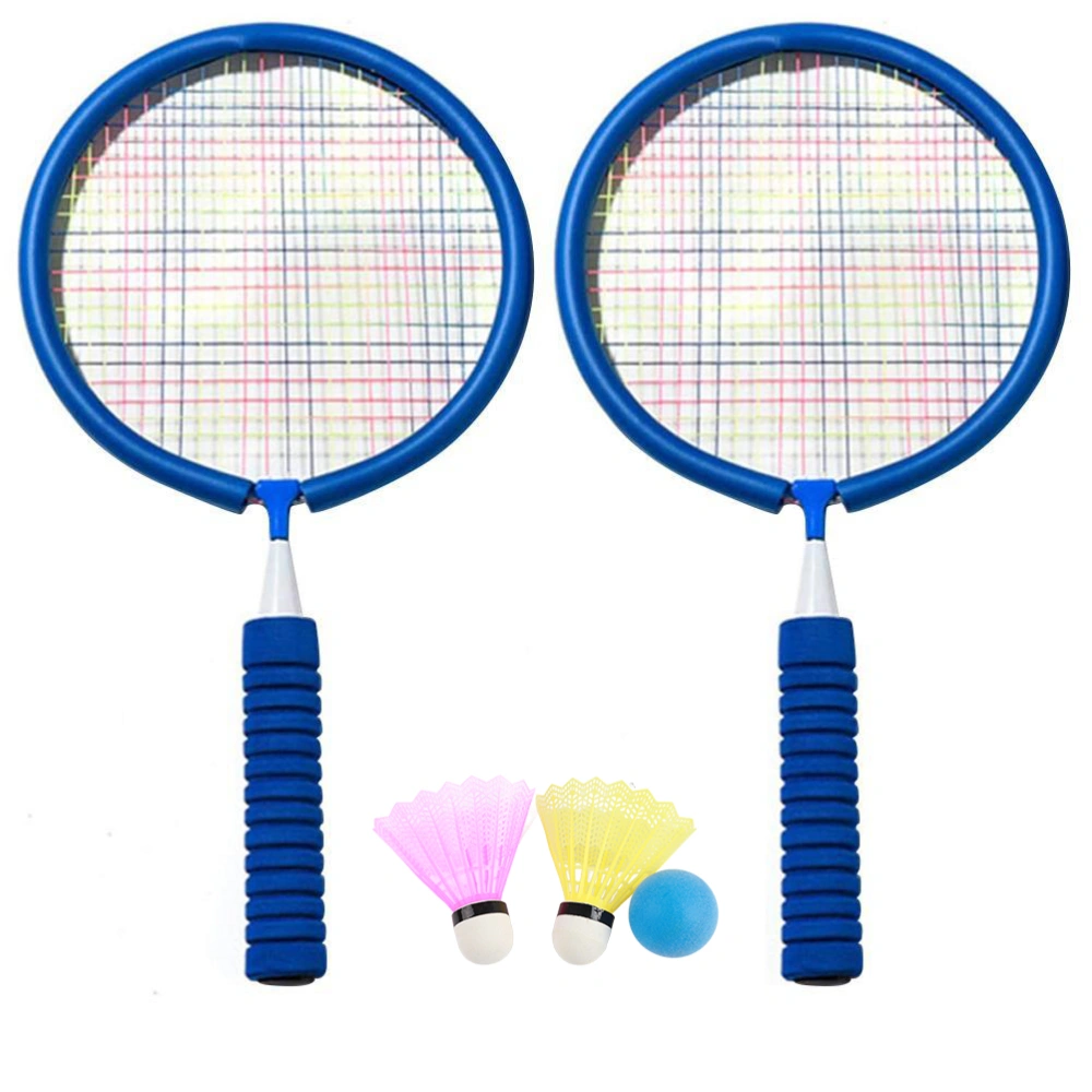 Badminton Rackets Set Portable Badminton Rackets with 2 Shuttlecocks and Carrying Bag for Children