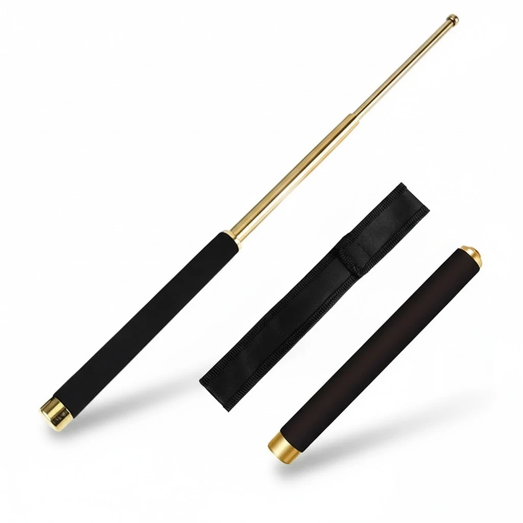 BuyWeek 3 Section Telescopic Hiking Poles Walking Stick Foldable Hiking Poles Climbing Stick Hiking Accessories