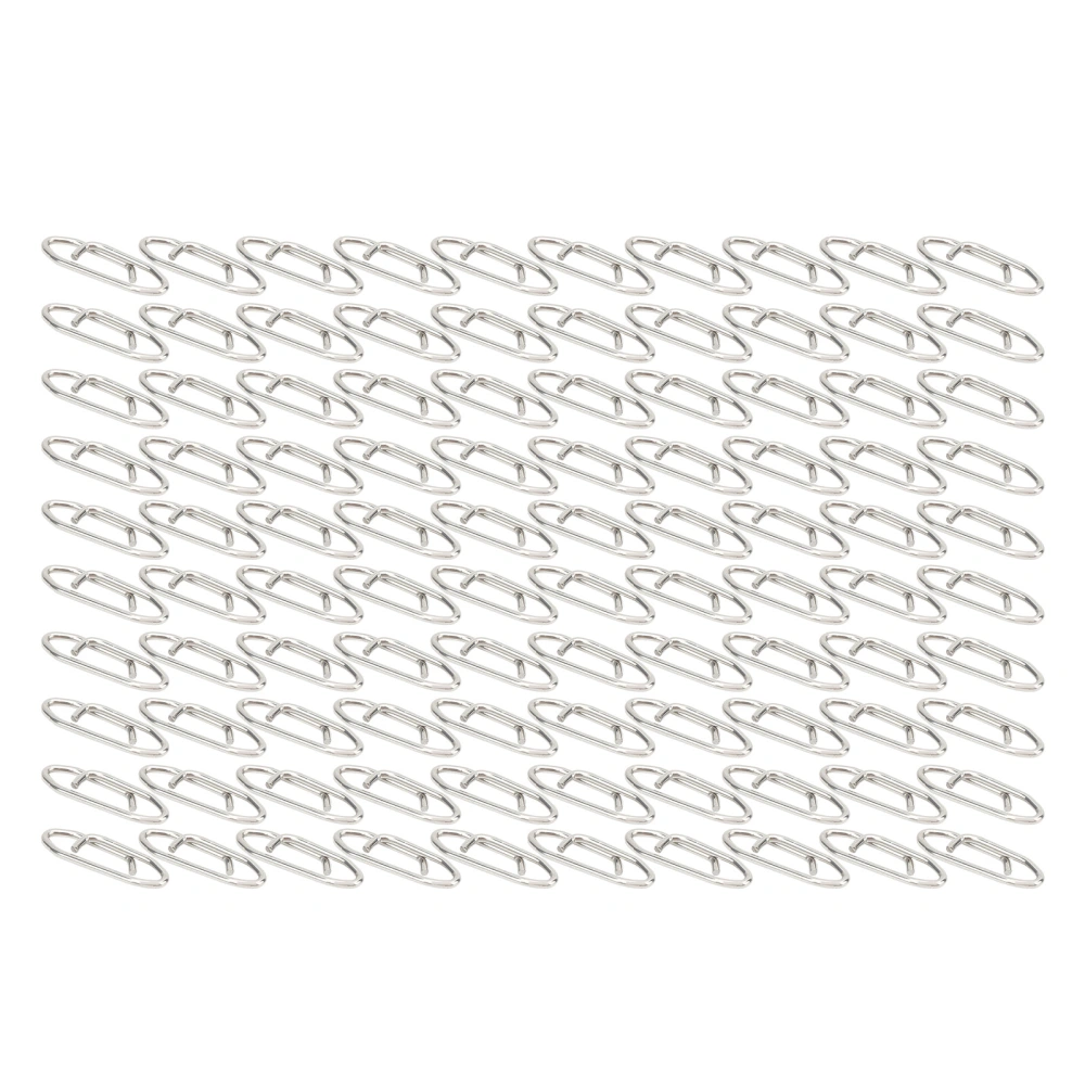 100Pcs Fishing Tackle Power Clips Stainless Steel Fishing Speed Clips Connector M