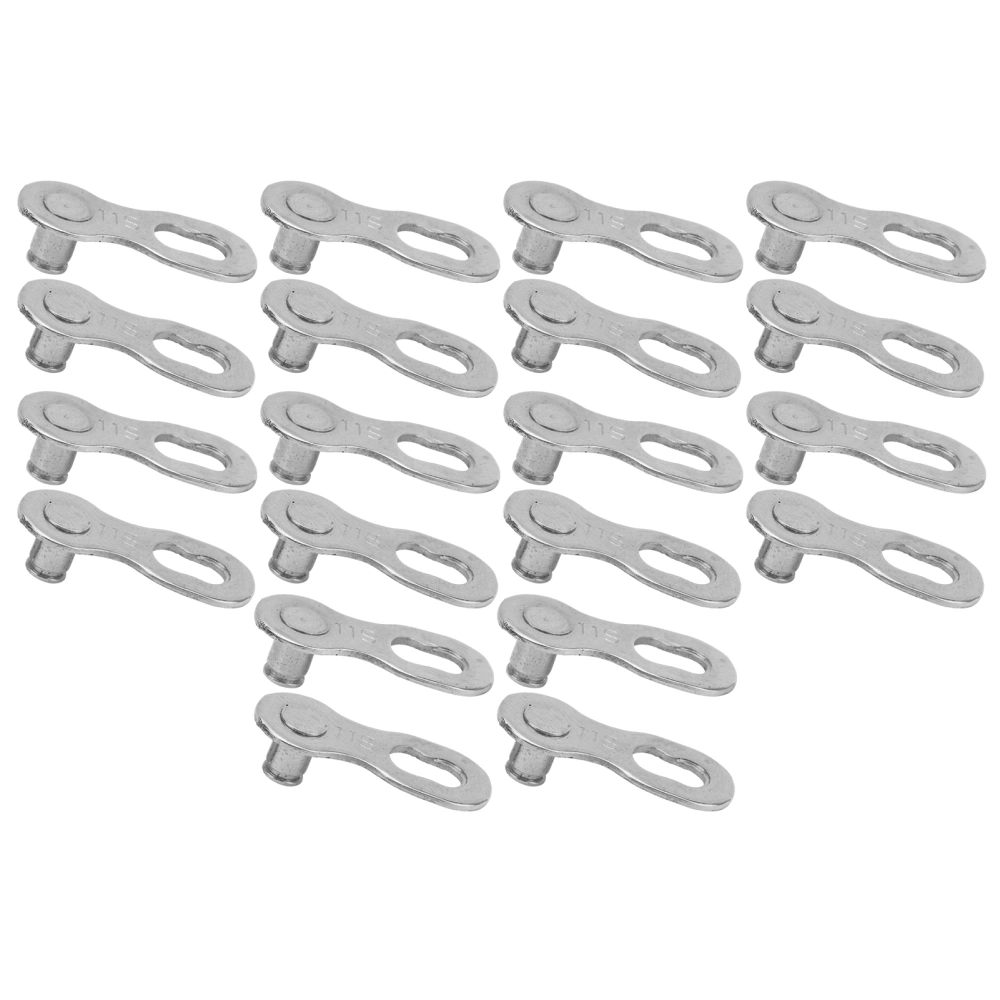 10 Pair 11 Speed Mountain Bicycle Chain Buckle Quick Release Cycling Connector Lock Silver