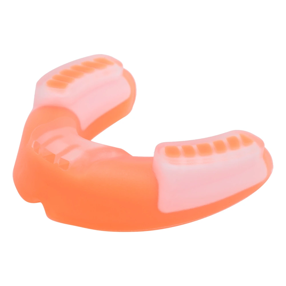 Adult Tooth Guards Mouthguards Protector for Sanda Boxing Sports with Storage BoxOrange